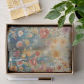 Hondje Omringd door Bloemen Decoupage Tissuepapier (Geschenk)