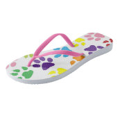Hondje Pootafdruk Flip Flops Dames/Heren Schoenen (Schuin)