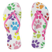 Hondje Pootafdruk Flip Flops Dames/Heren Schoenen (Voetbed)