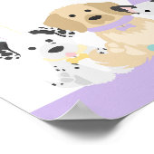 Hondje Pootfeest Thema Poster (Hoek)