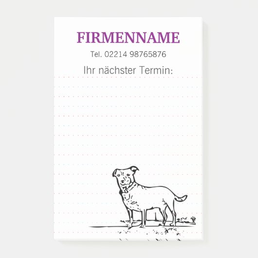 Hondje Post-it® Notes (Voorkant)