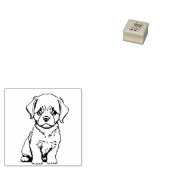 hondje rubberstempel (Gestempeld)