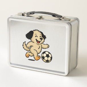 Hondje speelt voetbal