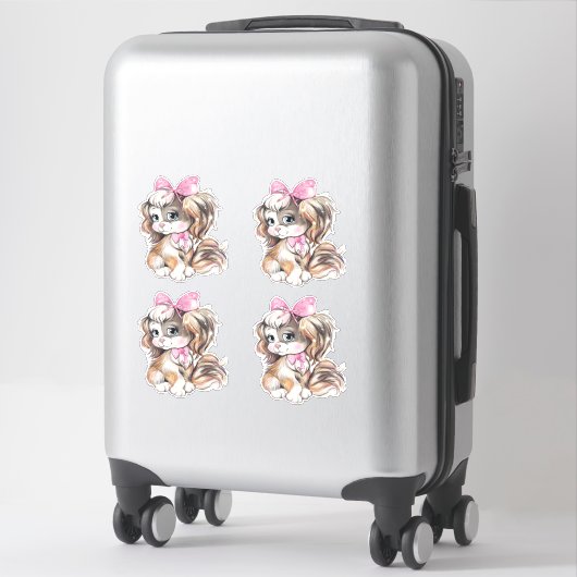 Hondje Sticker (Koffer)