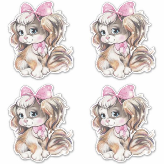 Hondje Sticker (Voorkant)