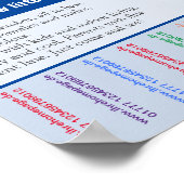 Hondje te koop flyer met QR-code Poster (Hoek)