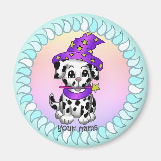 Hondje tovenaar magneet (Voorkant)
