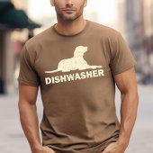 Hondje Vaatwasser Ontwerp T-shirt
