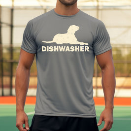 Hondje Vaatwasser Ontwerp T-shirt