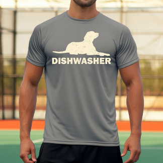 Hondje Vaatwasser Ontwerp T-shirt