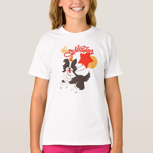 Hondje Verjaardag T-shirt (Voorkant)