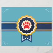 hondje - verjaardagscollecertificaat voor puppy (Achterkant)