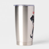 Hondje verliefd geïsoleerde drinkbeker (Rechts)