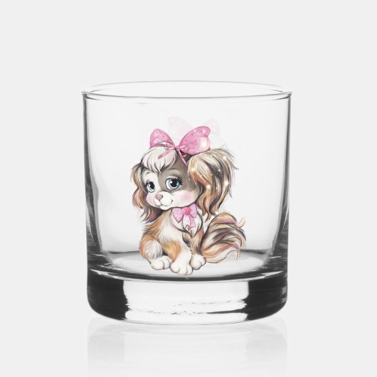 Hondje Whiskey Glas (Voorkant)
