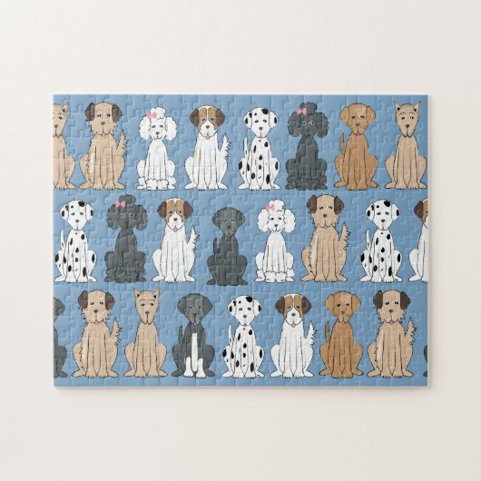 Hondjes die glimlachen legpuzzel (Horizontaal)