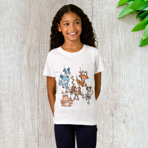 Hondjes en Katjes Regen Grappige Huisdieren Storm T-shirt
