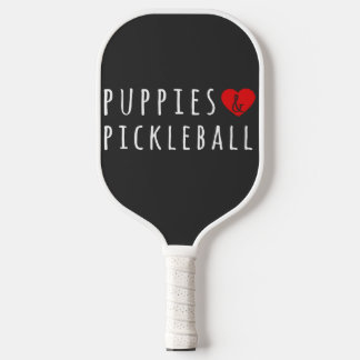 Hondjes En Pickelball Schattig Pickelball Mannen V Pickleball Paddle