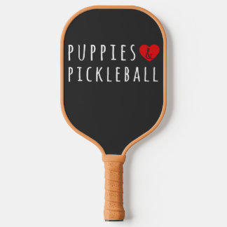 Hondjes En Pickelball Schattig Pickelball Mannen V Pickleball Paddle