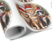 Hondjes inpakpapier Kerstmis (Rol Hoek)
