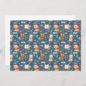 Hondjes Kerst Trui Patroon Feestdagenkaart (Voorkant / Achterkant)