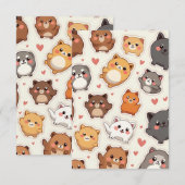 Hondjes Liefde Bedankkaartjes Bedankkaart (Voorkant / Achterkant)