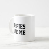 Hondjes Liefhebben Mij Koffiemok (Voorkant links)