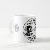 hondjes melk tijd BW koffiemok (Voorkant links)