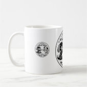 hondjes melk tijd BW koffiemok (Links)