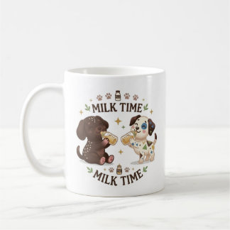 hondjes melk tijd  koffiemok