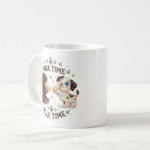 hondjes melk tijd koffiemok (Voorkant links)