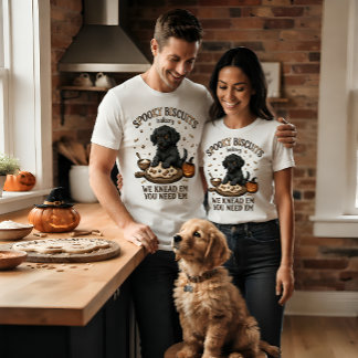 Hondjeskoekjes Griezelige Seizoen Zwarte Hond Hall Tri-Blend Shirt