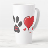 Hondjesliefde Latte Mok (Rechterhoek)