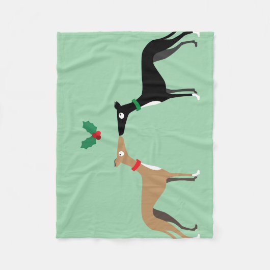 Hondkus Fleece Deken (Voorkant)