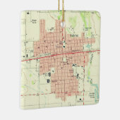 Hondo TX Topo Map Keramisch Ornament (Rechts)