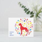 Hondpostkaart Briefkaart (Staand voorkant)