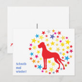 Hondpostkaart Briefkaart (Voorkant / Achterkant)