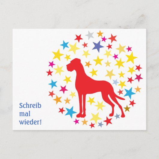 Hondpostkaart Briefkaart (Voorkant)
