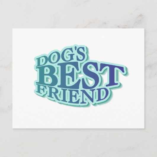 Hond's beste vriend Tshirts en geschenken Briefkaart (Voorkant)