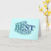 Hond's beste vriend Tshirts en geschenken Kaart (Gele Bloem)