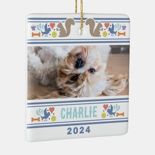 Hond's favoriete dingen keramisch ornament (Rechts)