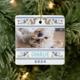 Hond's favoriete dingen keramisch ornament