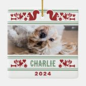 Hond's favoriete dingen keramisch ornament (Achterkant)