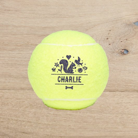 Hond's favoriete dingen tennisballen