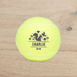 Hond's favoriete dingen tennisballen