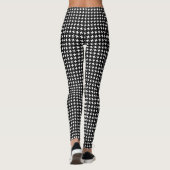 Honds Tanden Zwart & Wit Modern Leggings (Achterkant)