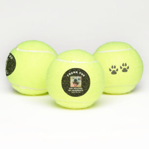 Hond's Verjaardag Custom Photo Party Favor Tennisballen