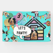 Hond's Verjaardagsfeestbanner decoratie Spandoek (Horizontaal)
