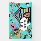 Hond's Verjaardagsfeestbanner decoratie Spandoek (Verticaal)