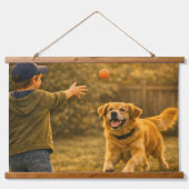 Hondsdag Houten Muur Triple Tapijt Set Hangend Wandkleed (Voorkant)