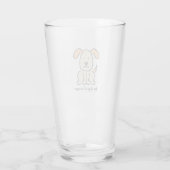 Hondsdagen van de zomer drinkglas glas (Achterkant)
